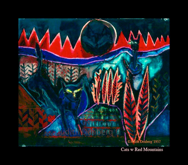 Cats w Red Mountains